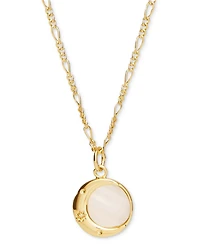 Ana Luisa Mei Gold-Plated Moon Pendant Necklace