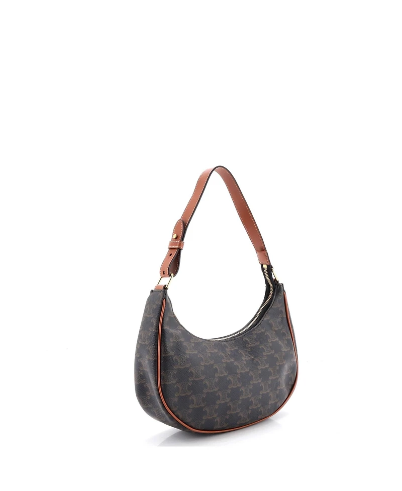 Pre-Owned Celine Ava Bag Triomphe Coated Canvas