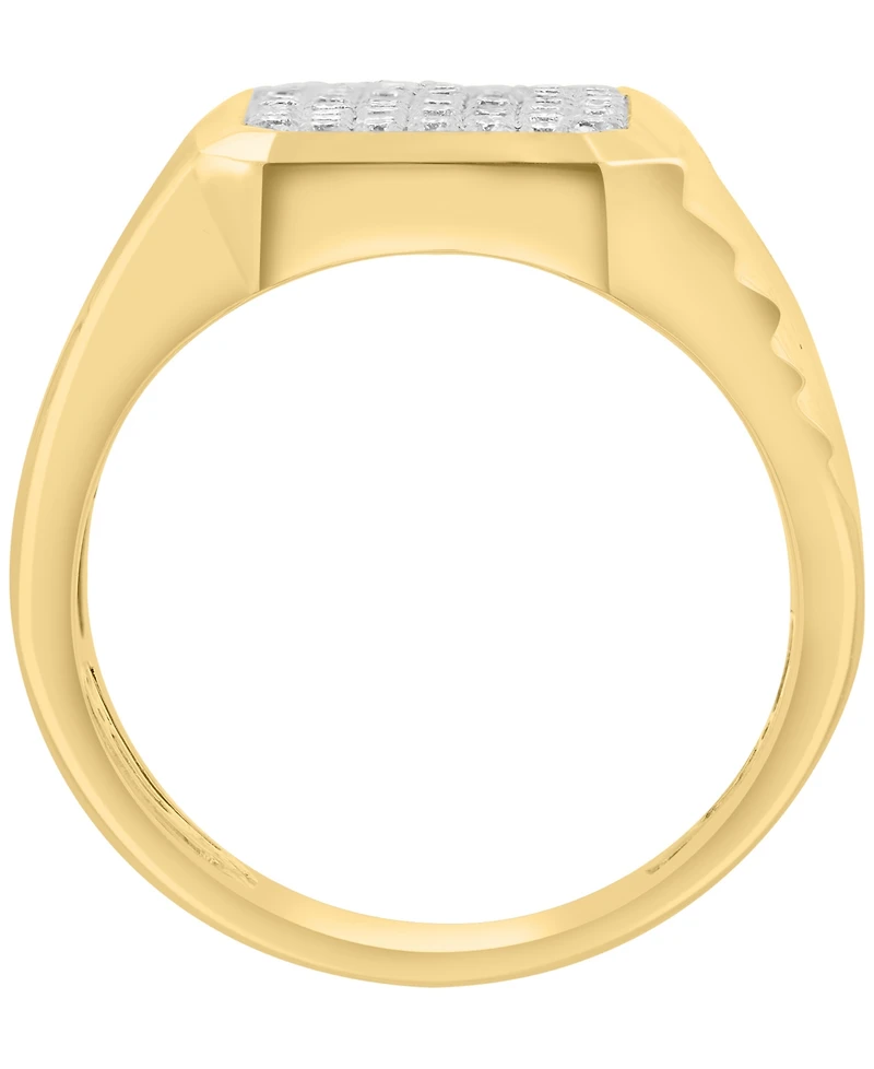 Effy Collection Lab Grown Diamond Ring (5/8 ct. t.w.) in Gold Over Silver