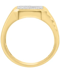 Effy Collection Lab Grown Diamond Ring (5/8 ct. t.w.) in Gold Over Silver