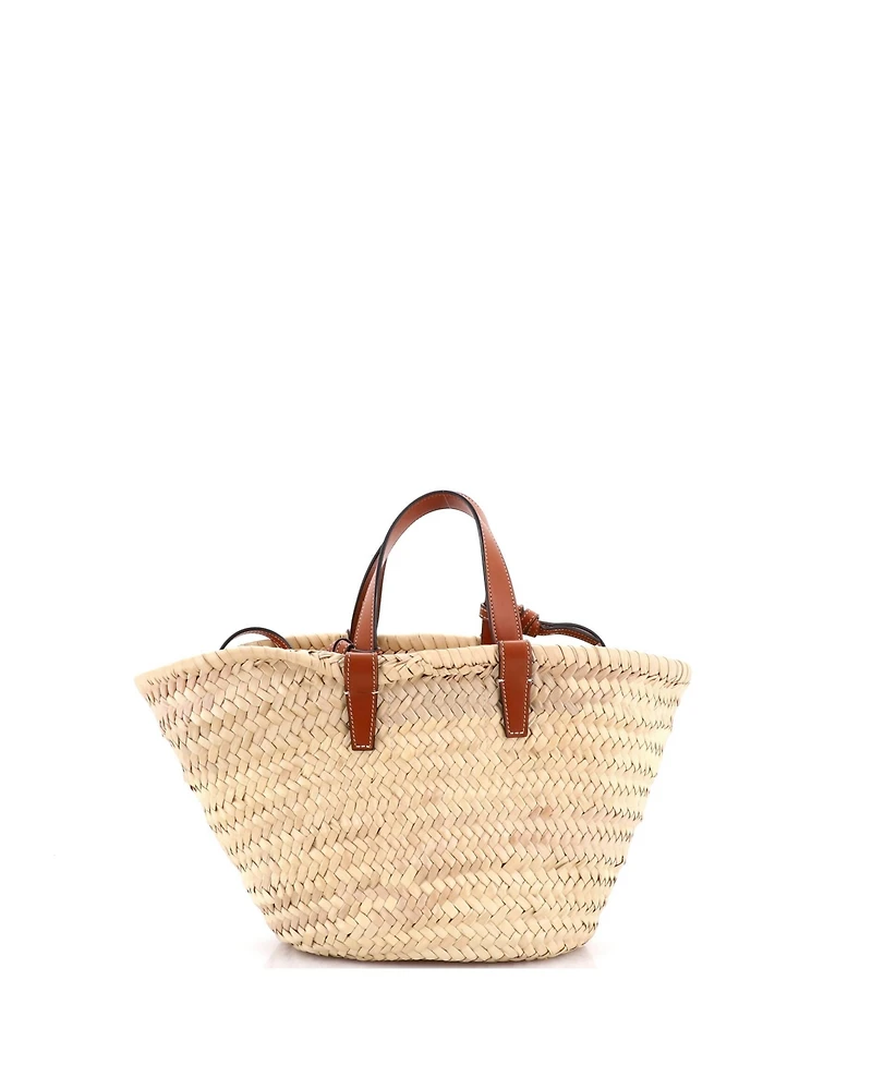 Pre-Owned Celine Teen Classic Panier Basket Tote Raffia and Leather