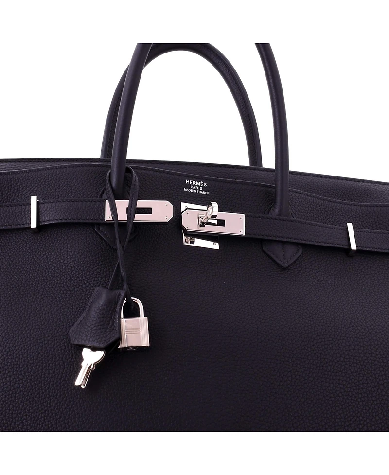 Pre-Owned HERMES Birkin Handbag Togo with Palladium Hardware
