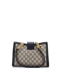 Pre-Owned Gucci Padlock Chain Tote Gg Coated Canvas with Leather