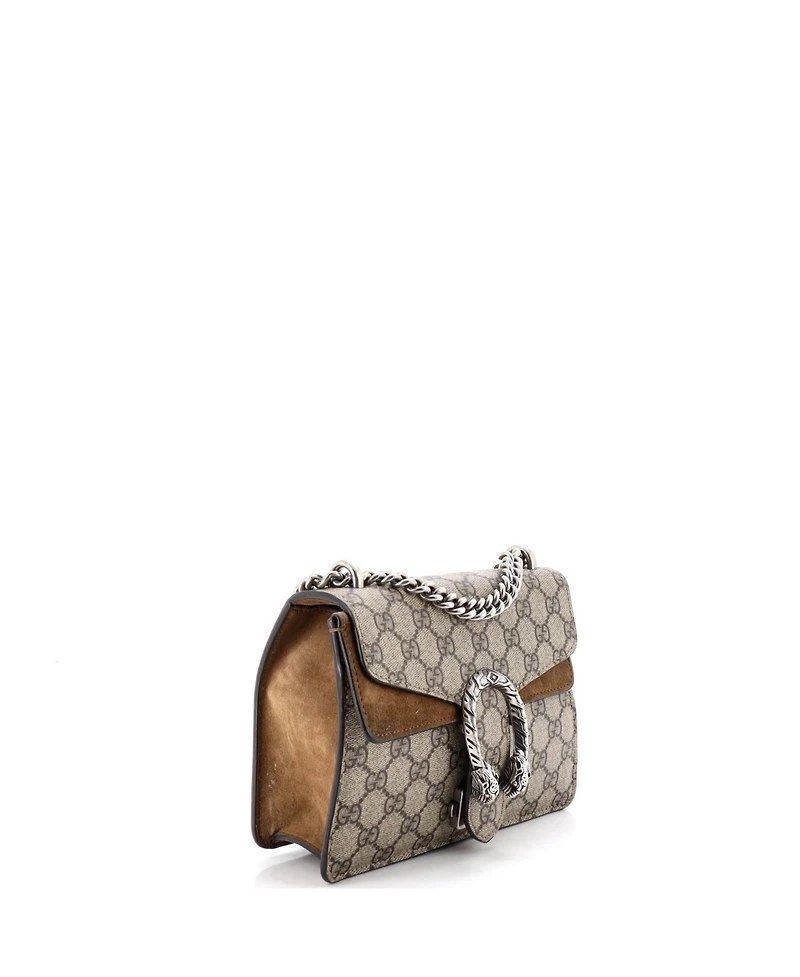 Pre-Owned Gucci Mini Dionysus Bag Gg Coated Canvas