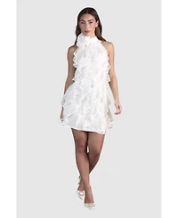 Coast Women's Lace Frill Mini Bridal Dress