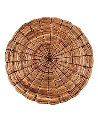 Saro Lifestyle Woven Water Hyacinth Round Placemats, Set of 4