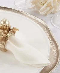Saro Lifestyle Decorative Acorn Resin Napkin Rings, Set of 4