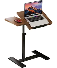 gaomon Overbed Bedside Table with Wheels, Tiltable Hospital Bed Table Over The Bed, Laptop Desk, Mobile Standing Desk for Home