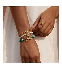 Satya Jewelry Serene Spirit Howlite Toggle Bracelet