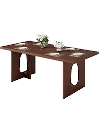 gaomon 6-10 Person 71" Farmhouse Rectangular Dining Table