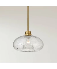 Possini Euro Design Vacquer Soft Gold Seeded Glass Mini Pendant Light