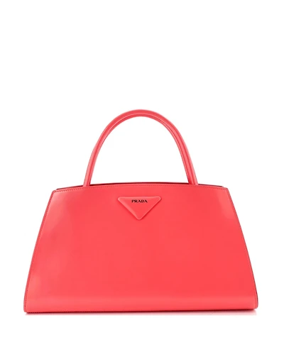 Pre-Owned Prada Large Architectural Top Handle Bag Spazzolato Leather