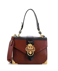 Pre-Owned Prada Medium Animalier Cahier Convertible Shoulder Bag Leather