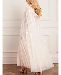 Needle & Thread Women's Scatter Blossom Hooded Long Cape