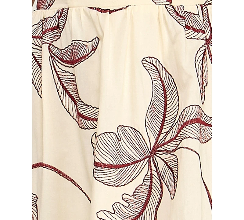 Seni & Cade Juniors' Embroidered Midi Dress