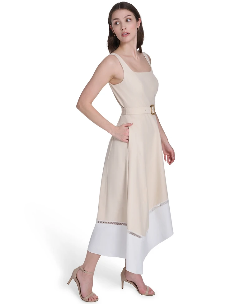 Eliza J Women's Square Neck Midi Dress