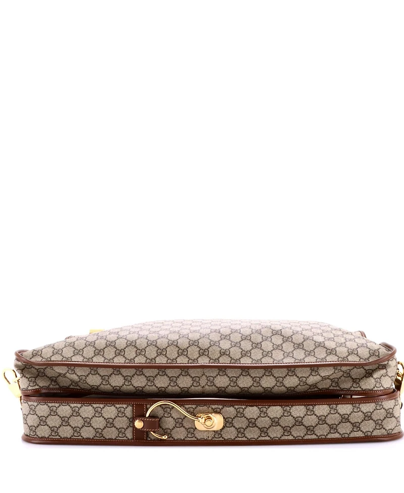Pre-Owned Gucci Retro Interlocking G Garment Bag Gg Coated Canvas