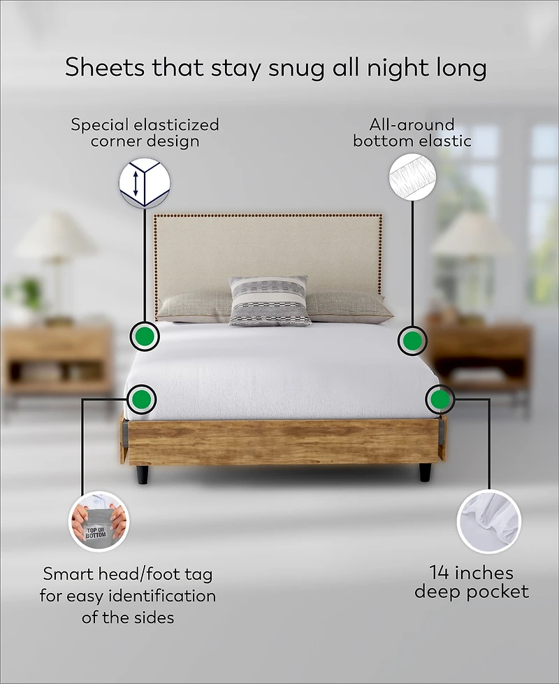 Color Sense Ultra-Soft Microfiber -Pc. Sheet Set