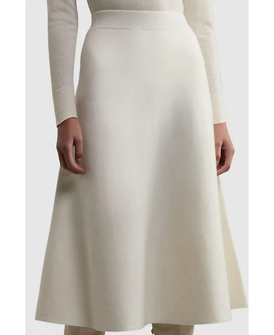 Karen Millen Women's Milano Knit Full Midi Skirt