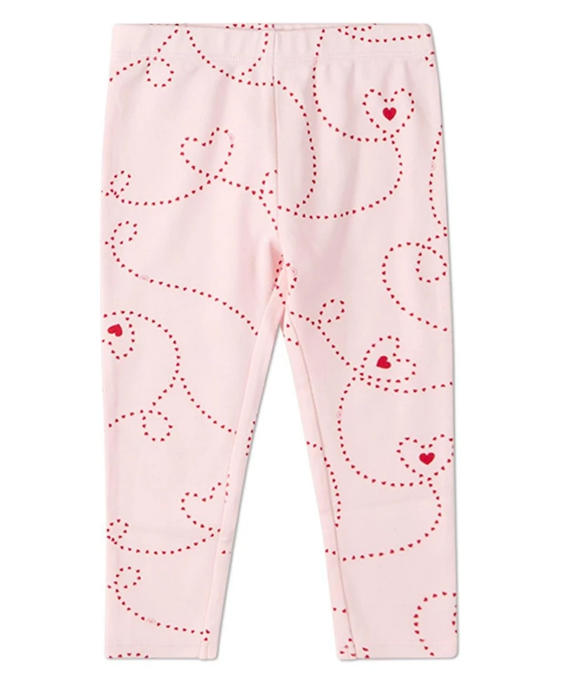 MeMoi Little/ Big Girls 2 Piece "Entangled Hearts" 100% Cotton Pullover Pajama Set