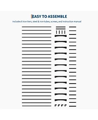 Homfan Slim Shoe Rack with Metal Frame and Fabric Shelves, Adjustable Shoe Storage Organizer for Entryway, Bedroom