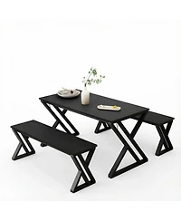 gaomon 3-Piece Extendable Square 2-Person Dining Set