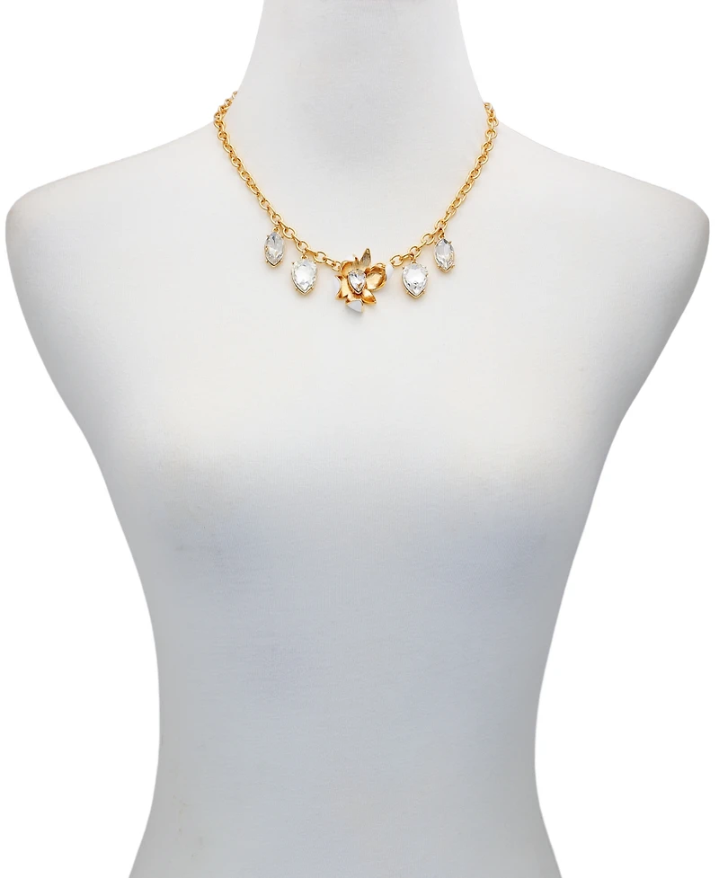 Guess 2-Pc. Gold-Tone Crystal Stone Accent Necklace and Earrings Set