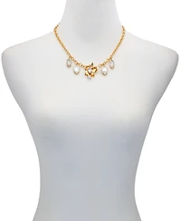 Guess 2-Pc. Gold-Tone Crystal Stone Accent Necklace and Earrings Set