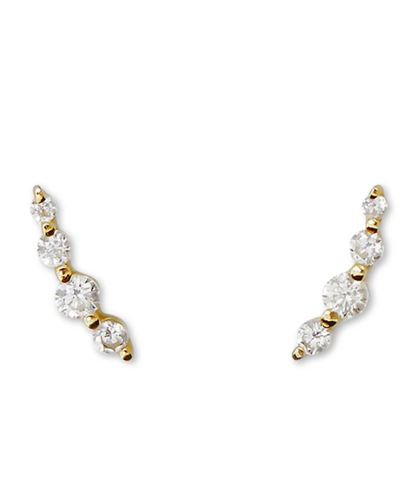Ana Luisa Bonny Gold-Plated Ear Climber Earrings