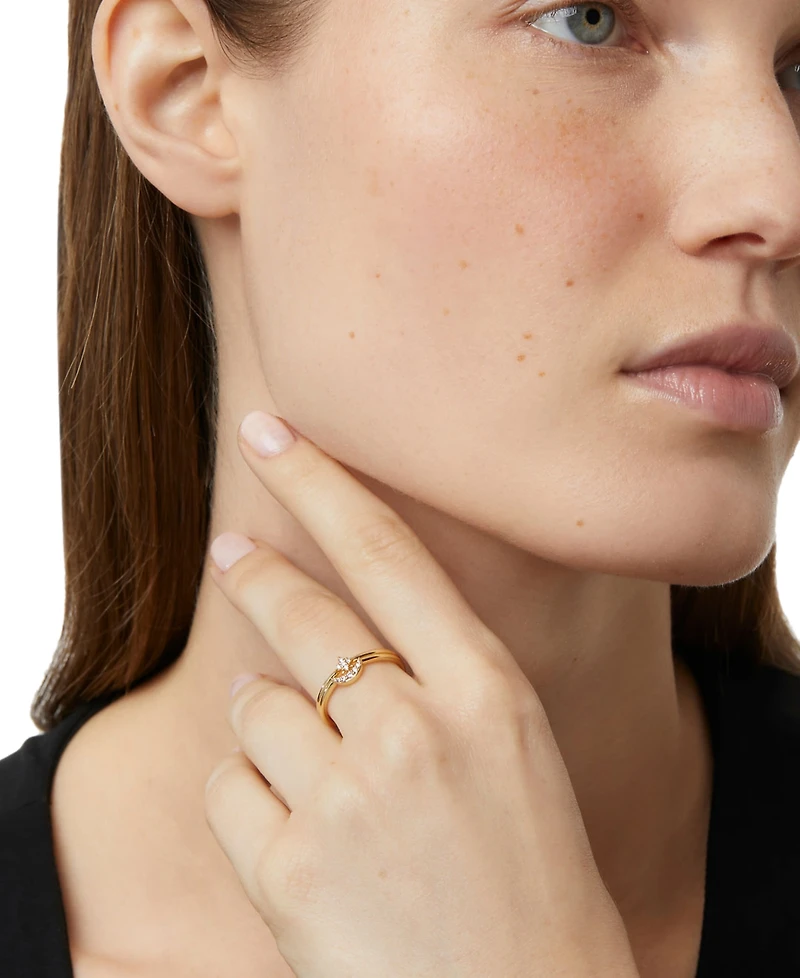 Ana Luisa Sky Set Gold-Plated Moon and Star Rings