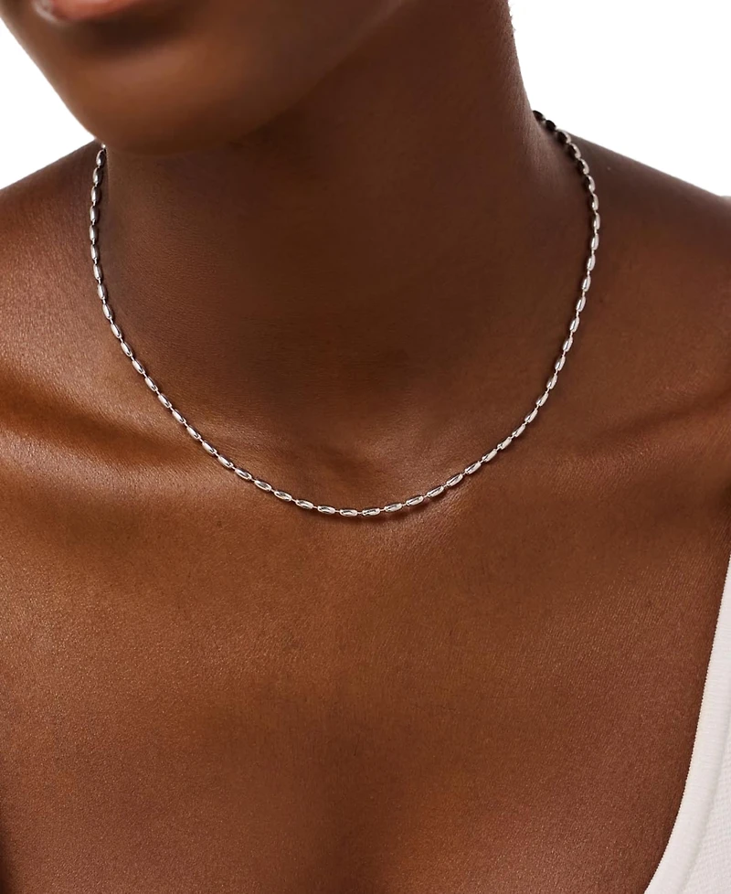 Ana Luisa Capri Silver Ball Chain Necklace