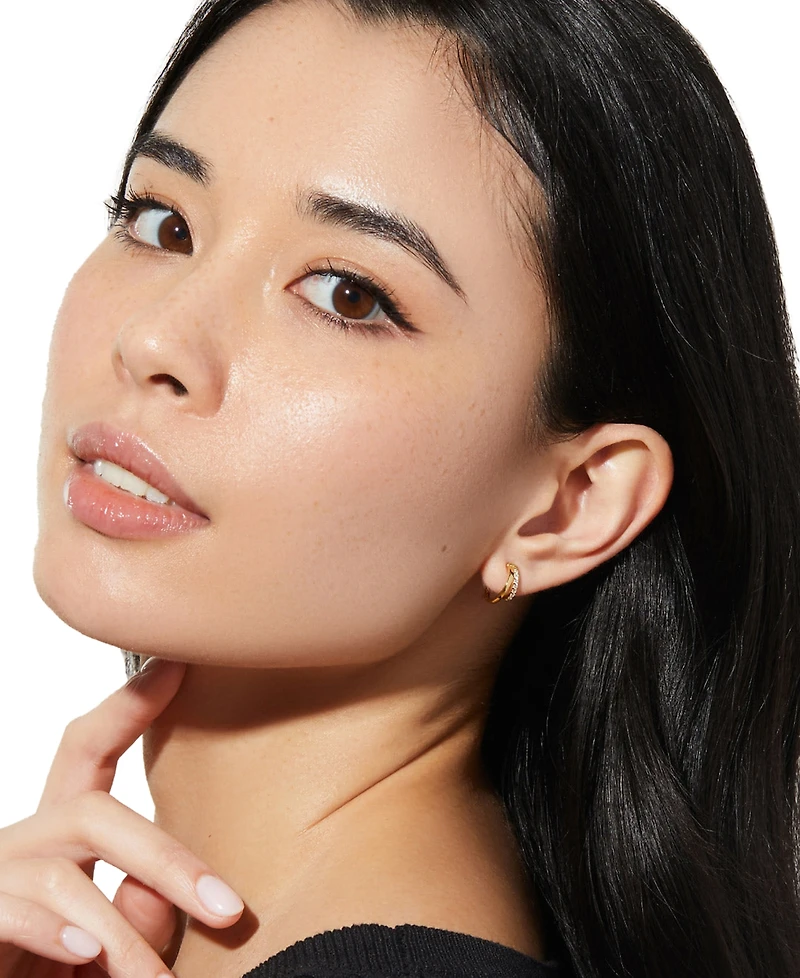 Ana Luisa Toda Mini Gold-Plated Double Hoop Earrings