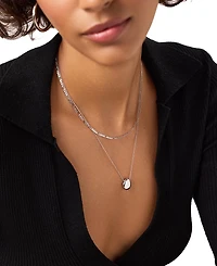 Ana Luisa Pebble Mini Silver Pendant Necklace