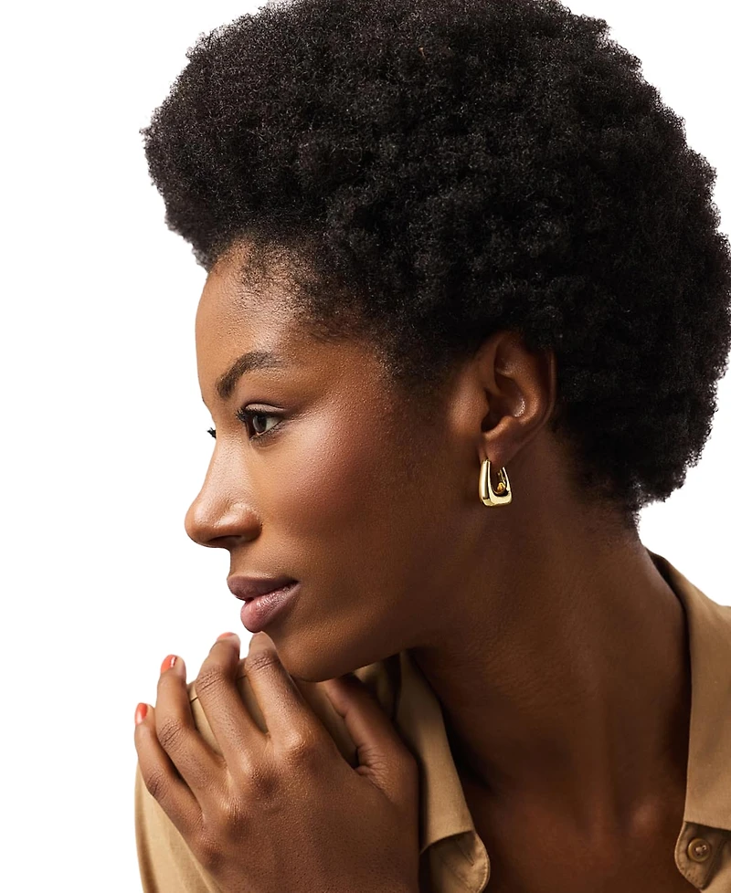 Ana Luisa Colene Gold-Plated Chunky Hoop Earrings