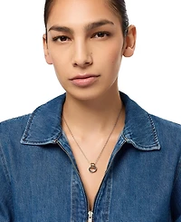 Ana Luisa Palmer Two-Tone Hoops Necklace