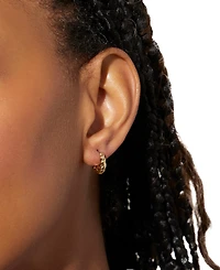 Ana Luisa Paris Mini Gold-Plated Twisted Hoop Earrings