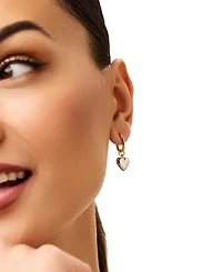 Ana Luisa Wesley Two-Tone Heart Earrings