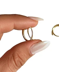 Ana Luisa Harley Gold-Plated Double Hoop Earrings