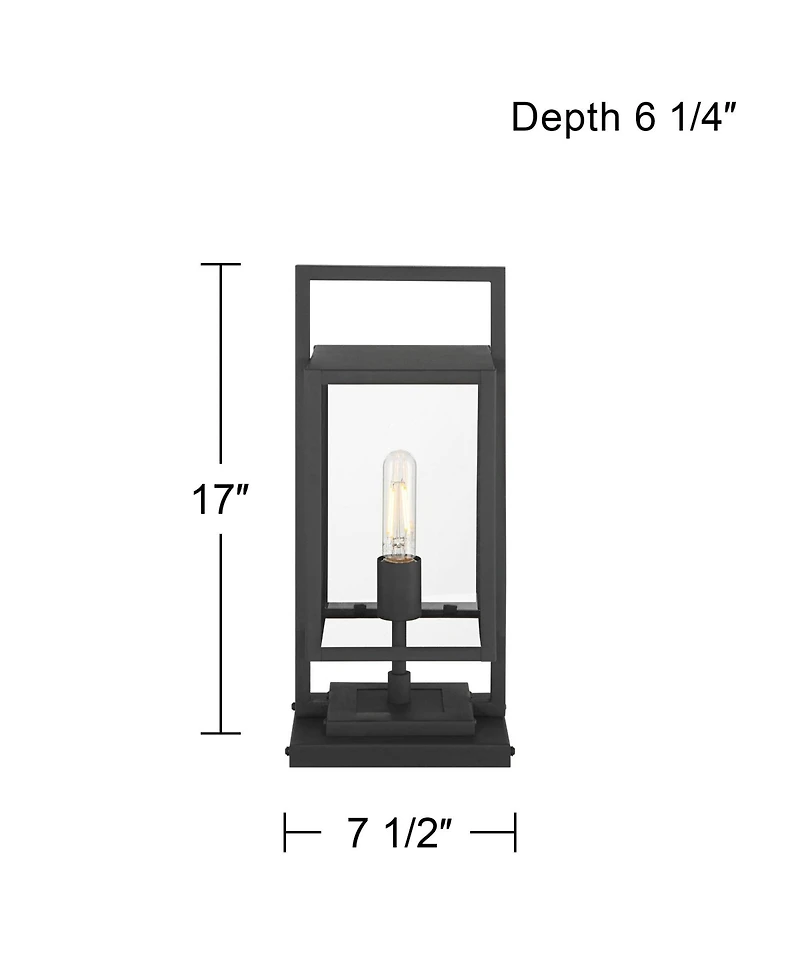 Possini Euro Design Jericho High Textured Outdoor Pier Mount Light