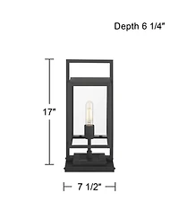 Possini Euro Design Jericho High Textured Outdoor Pier Mount Light