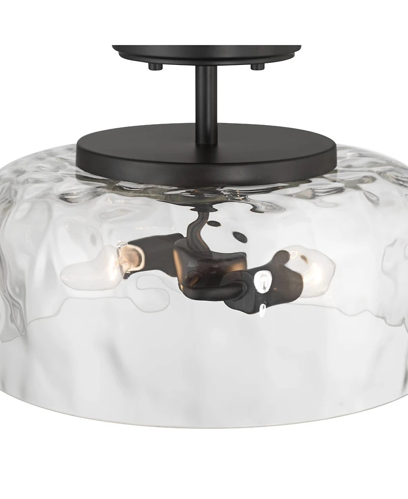 Possini Euro Design Luther Water Glass 2-Light Ceiling Light