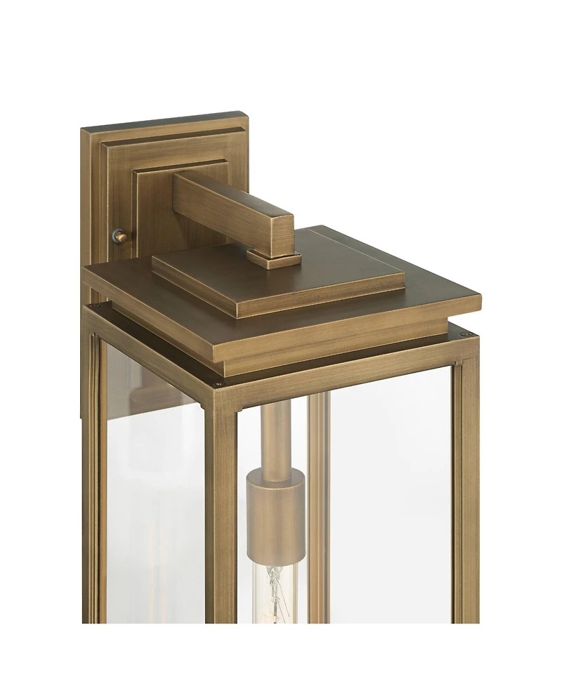 Possini Euro Design Atkins High Die Cast Brass Outdoor Wall Light
