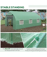 Outsunny 11.5' x 10' x 6.5' Outdoor Walk-In Tunnel house Hot House
