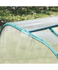 Outsunny Portable Tunneled house with Zippe Doors