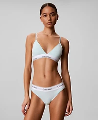 Calvin Klein Women's Icon Cotton-Modal Lightly Lined Triangle Bralette QF8498