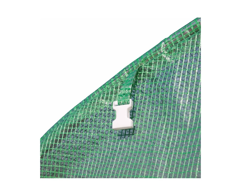 Outsunny Large 10' x 10' house, Hoop Hot House, Zipper Door,