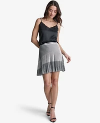Bcbg Women's Pleated A-Line Mini Skirt