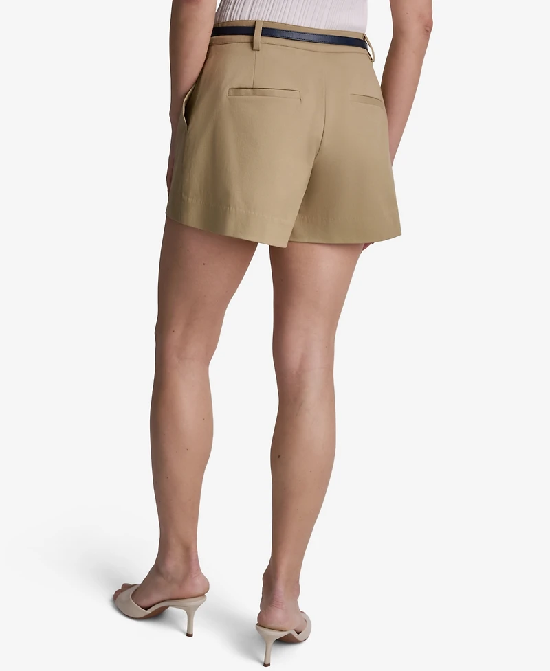 Bcbg Women's Seamed Belted High-Rise Shorts