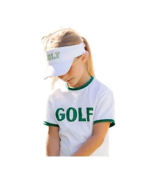 Bits & Bows Girls and Little/Big Golf Bow Visor