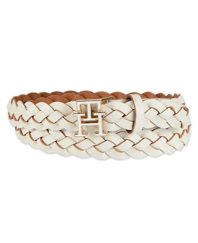 Tommy Hilfiger Women's Casual Braided Leather Belt